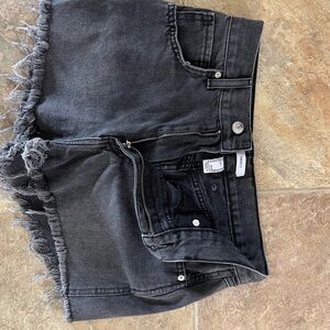 Forever 21 Charcoal Denim Shorts